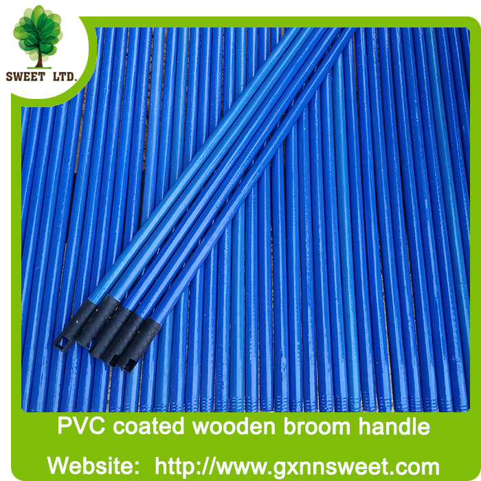 Household cleaning tools broom wholesale supplier broom stick pvc coated wooden broom handle mop stick