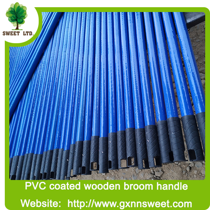 Household cleaning tools broom wholesale supplier broom stick pvc coated wooden broom handle mop stick