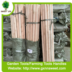 Hardwood Farm Tools Garden One End Tapered Natural Wood Shovel Hoe Handle