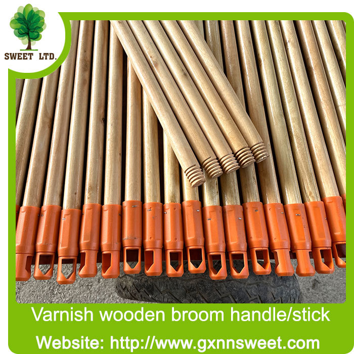 Cleaning supplies 110cm 120cm long wooden broom stick mop handle