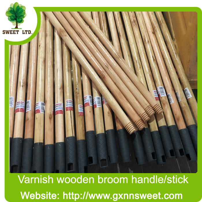 Cleaning supplies 110cm 120cm long wooden broom stick mop handle