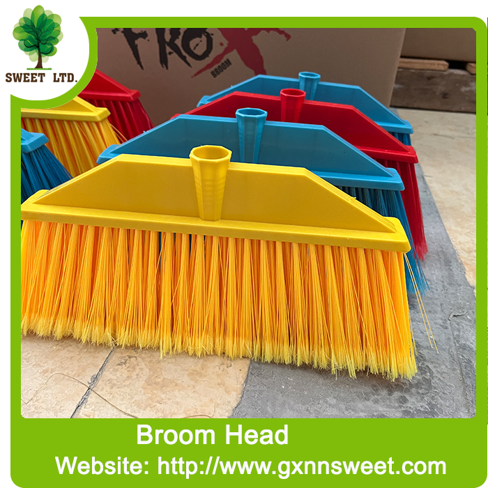 Wholesale Indoor Bathroom Household Soft Cleaning Plastic Sweeping Broom Head For Floor Cleaning