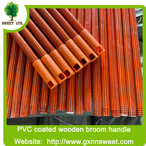 2023 Chinese a colorful cleaning Plastic cover PVC wooden broom stick