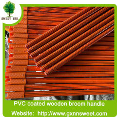 2023 Chinese a colorful cleaning Plastic cover PVC wooden broom stick