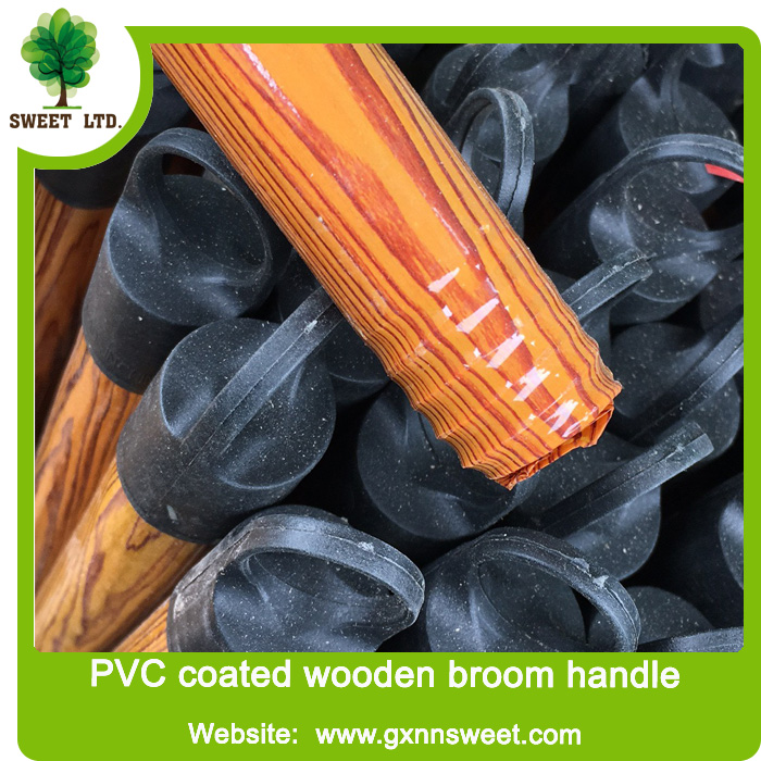 Wood color 2.2x120cm PVC coated Wooden broomstickx