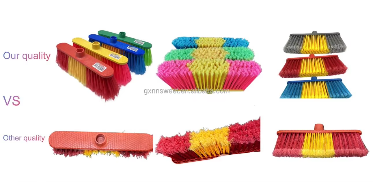 2025 New Wooden Long Broom Handle Fancy Brooms With Handle Plastic Sweeping Broom