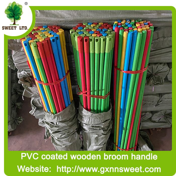 Price 120cm Eucalyptus Wood PVC Wood Broom Stick Long Handle Mop Stick to Sweeping