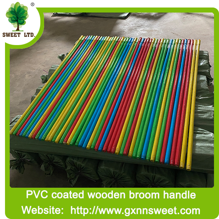 Price 120cm Eucalyptus Wood PVC Wood Broom Stick Long Handle Mop Stick to Sweeping