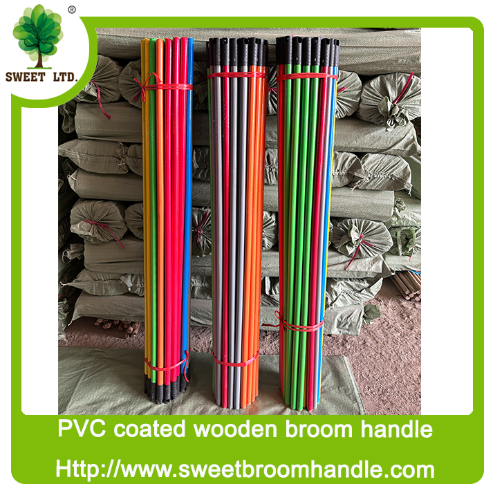 Price 120cm Eucalyptus Wood PVC Wood Broom Stick Long Handle Mop Stick to Sweeping
