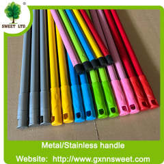Factory Wholesale 120 CM Length Metal Broom Stick Iron Steel Broom Stick With Italian Thread