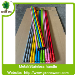 Factory Wholesale 120 CM Length Metal Broom Stick Iron Steel Broom Stick With Italian Thread