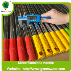 Factory Wholesale 120 CM Length Metal Broom Stick Iron Steel Broom Stick With Italian Thread