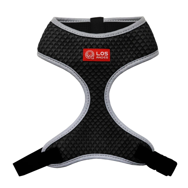 Soft Dog Harness No Choke Over-The-Head Triple Layered Breathable Mesh Adjustable Chest Belt and Quick-Release Buckle
