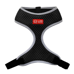 Soft Dog Harness No Choke Over-The-Head Triple Layered Breathable Mesh Adjustable Chest Belt and Quick-Release Buckle