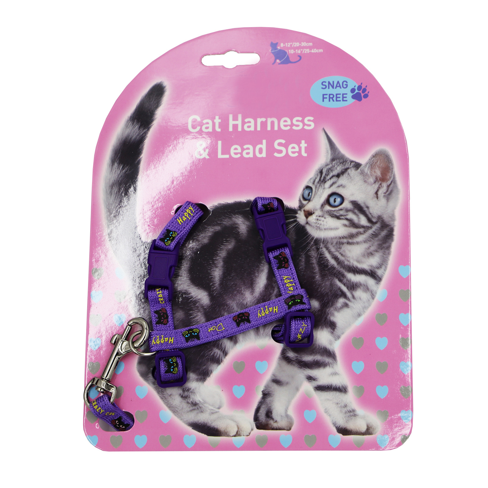 Cat Harness and Leash Set, Cats Escape Proof - Adjustable Kitten Harness for Large Small Cats, Lightweight Soft Walking Travel Pet Safe Harness