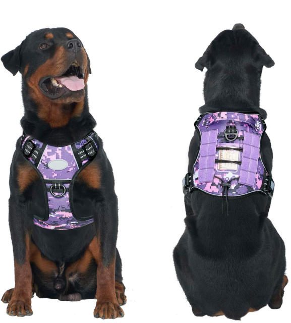 LOS ANDES Dog Harness No Pull Adjustable Pet Harness Front Clip Heavy Duty Safe Dog Vest Soft Easy Control Harness for Small Medium Large Dogs