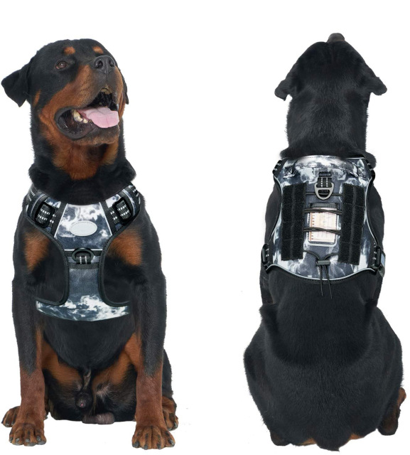 LOS ANDES Dog Harness No Pull Adjustable Pet Harness Front Clip Heavy Duty Safe Dog Vest Soft Easy Control Harness for Small Medium Large Dogs