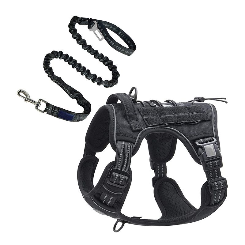 LOS ANDES Dog Harness No Pull Adjustable Pet Harness Front Clip Heavy Duty Safe Dog Vest Soft Easy Control Harness for Small Medium Large Dogs