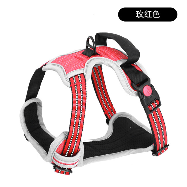 LOS ANDES Dog Harness No Pull Adjustable Pet Harness Front Clip Breathable Safe Dog Vest Soft Easy Control Harness for Small Medium Dogs