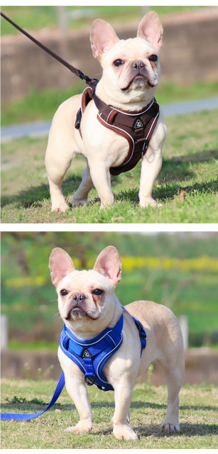 LOS ANDES Dog Harness No Pull Adjustable Pet Harness Front Clip Breathable Safe Dog Vest Reflective Easy Control Harness for Small Medium Dogs