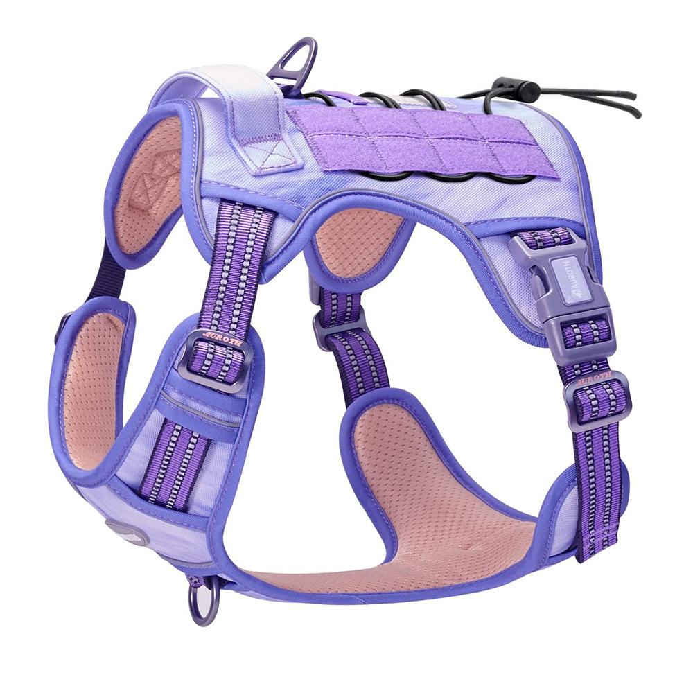 LOS ANDES Dog Harness No Pull Adjustable Pet Harness Front Clip Heavy Duty Safe Dog Vest Soft Easy Control Harness for Small Medium Large Dogs