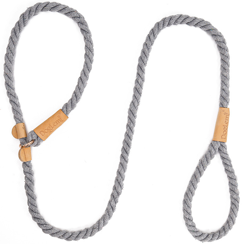 LOS ADNES Extremely Durable Dog Rope Leash, Premium Quality Training Slip Lead,Thick Heavy Duty, Sturdy Nylon, Comfortable For The Strong Large Medium Small Pets