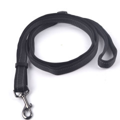 LOS ANDES Double-Sided Reflective Heavy Duty Dog Leash,Neoprene Padded Handle and Metal Hook Pet Training Leashes for Small Medium Large Dogs
