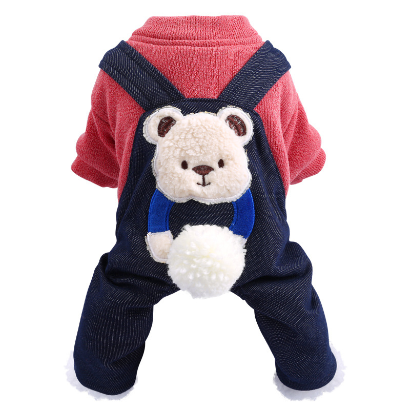 LOS ANDES Thermal Dog Clothes for Small Dogs Winter Outfits Little Puppy Sweater Pet Jumpsuits Cat Coats