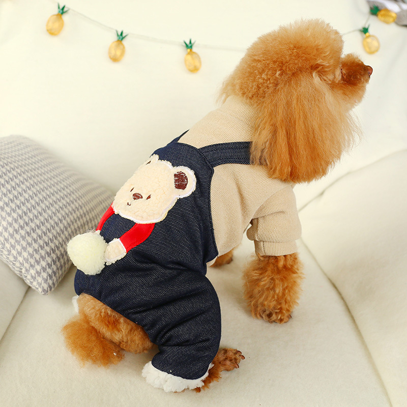 LOS ANDES Thermal Dog Clothes for Small Dogs Winter Outfits Little Puppy Sweater Pet Jumpsuits Cat Coats