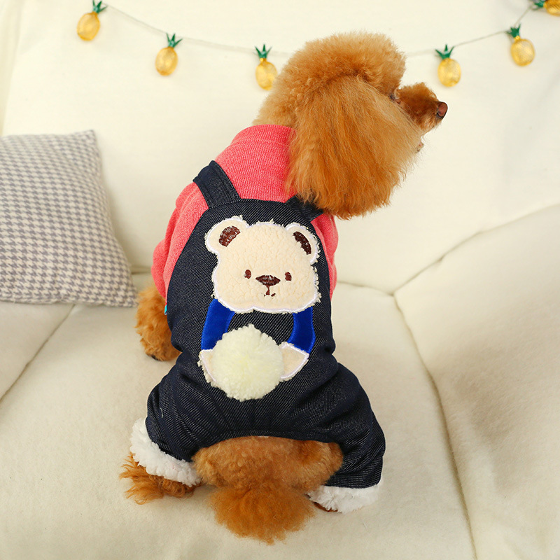 LOS ANDES Thermal Dog Clothes for Small Dogs Winter Outfits Little Puppy Sweater Pet Jumpsuits Cat Coats