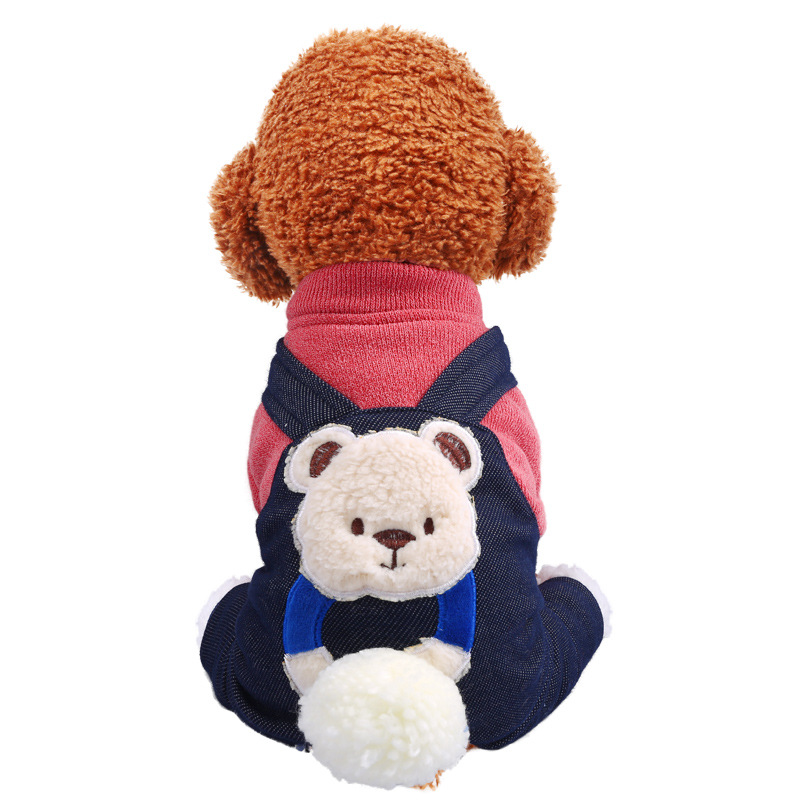 LOS ANDES Thermal Dog Clothes for Small Dogs Winter Outfits Little Puppy Sweater Pet Jumpsuits Cat Coats