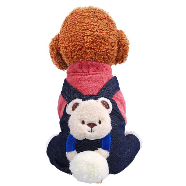 LOS ANDES Thermal Dog Clothes for Small Dogs Winter Outfits Little Puppy Sweater Pet Jumpsuits Cat Coats