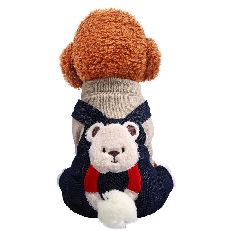 LOS ANDES Thermal Dog Clothes for Small Dogs Winter Outfits Little Puppy Sweater Pet Jumpsuits Cat Coats