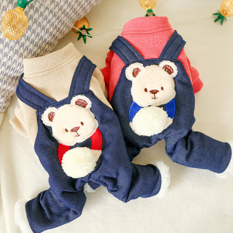 LOS ANDES Thermal Dog Clothes for Small Dogs Winter Outfits Little Puppy Sweater Pet Jumpsuits Cat Coats