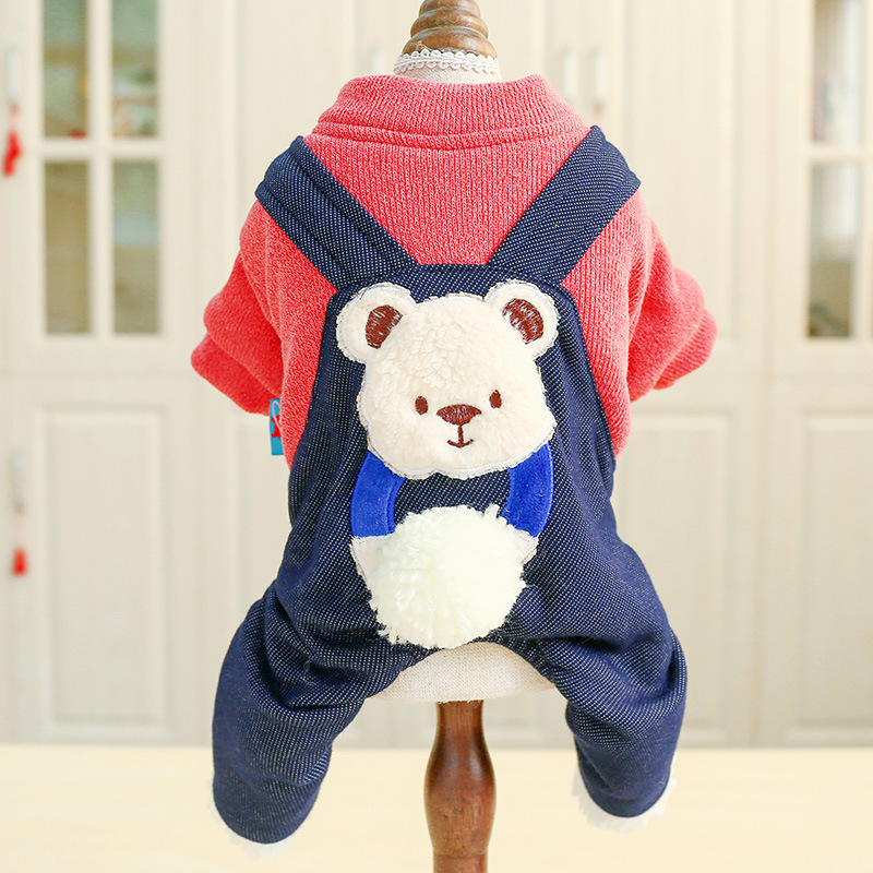 LOS ANDES Thermal Dog Clothes for Small Dogs Winter Outfits Little Puppy Sweater Pet Jumpsuits Cat Coats