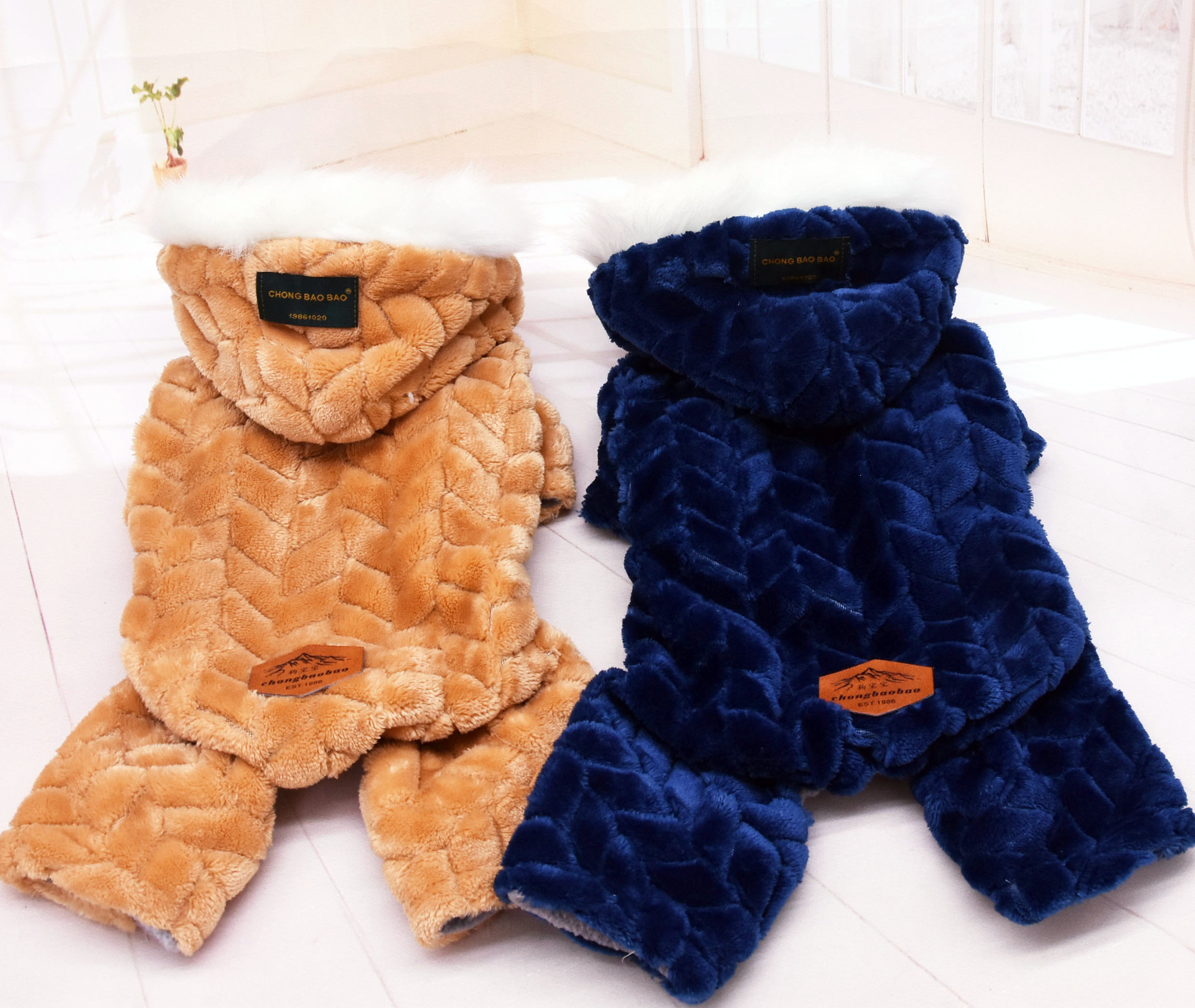 LOS ANDES Dog Costumes Clothes for Small Dogs Winter Puppy Jacket Little Puppy Sweater Fashion Comfortable Pet Jumpsuits Cat Coats