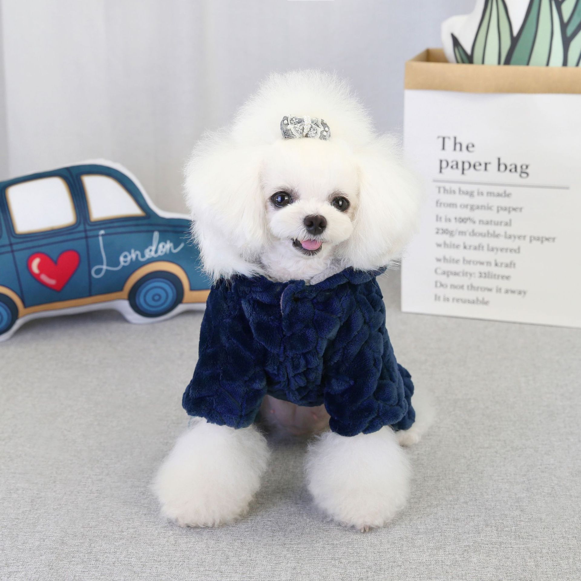 LOS ANDES Dog Costumes Clothes for Small Dogs Winter Puppy Jacket Little Puppy Sweater Fashion Comfortable Pet Jumpsuits Cat Coats