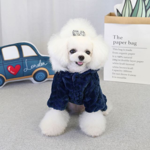LOS ANDES Dog Costumes Clothes for Small Dogs Winter Puppy Jacket Little Puppy Sweater Fashion Comfortable Pet Jumpsuits Cat Coats