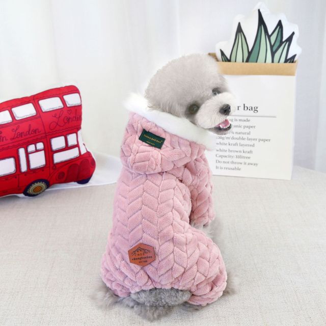 LOS ANDES Dog Costumes Clothes for Small Dogs Winter Puppy Jacket Little Puppy Sweater Fashion Comfortable Pet Jumpsuits Cat Coats