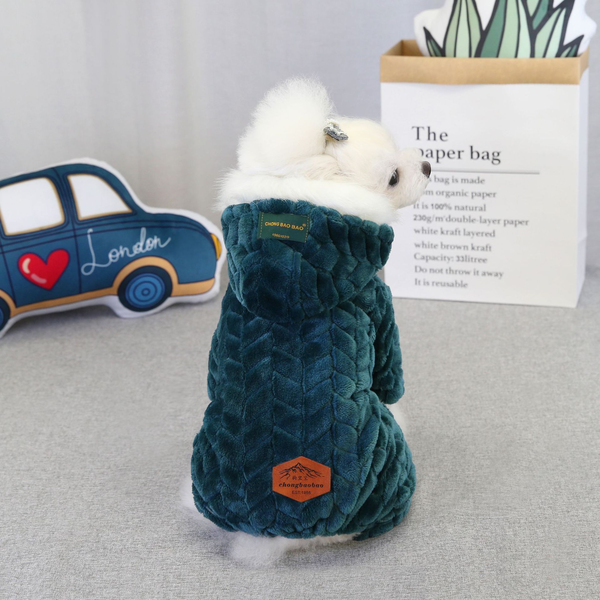 LOS ANDES Dog Costumes Clothes for Small Dogs Winter Puppy Jacket Little Puppy Sweater Fashion Comfortable Pet Jumpsuits Cat Coats