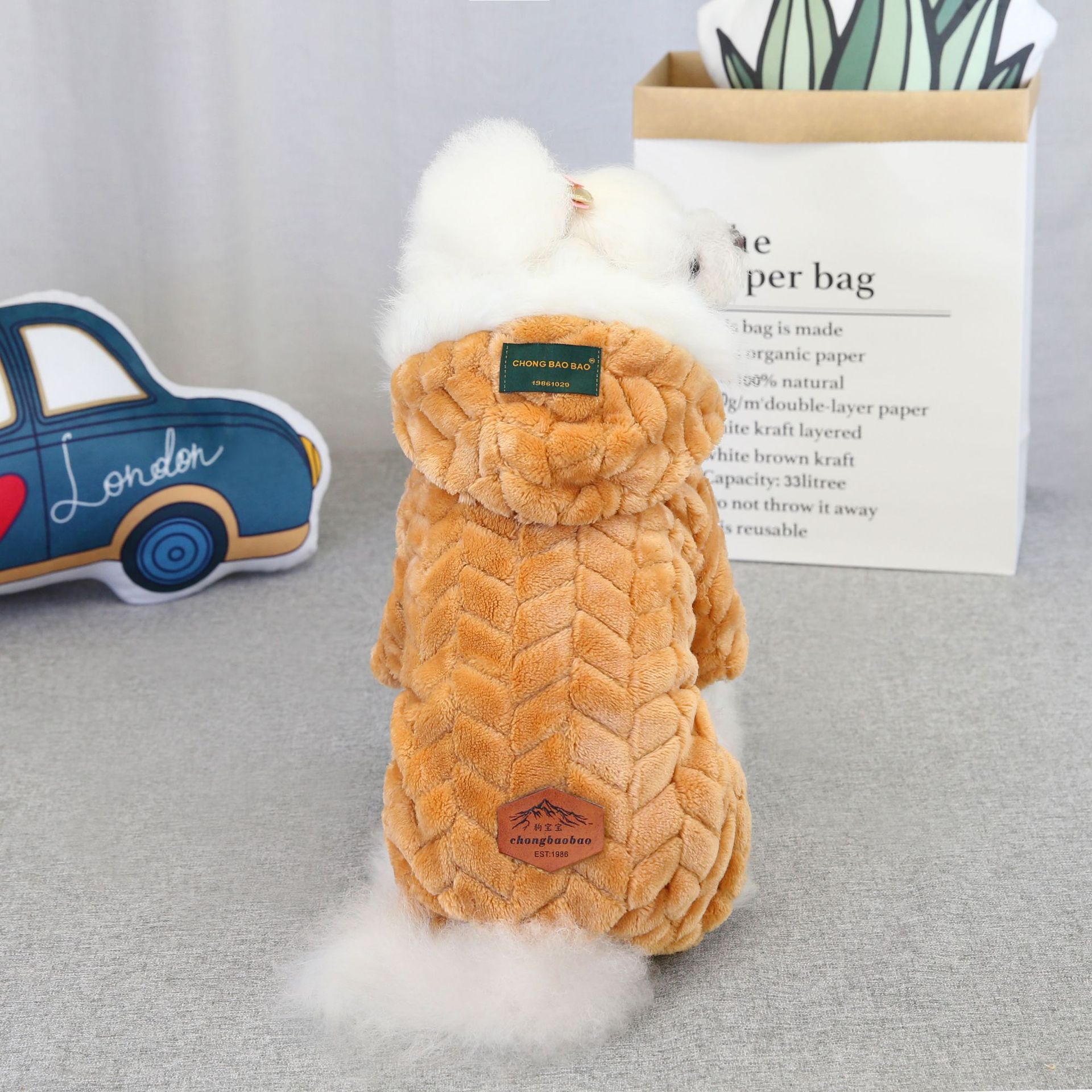 LOS ANDES Dog Costumes Clothes for Small Dogs Winter Puppy Jacket Little Puppy Sweater Fashion Comfortable Pet Jumpsuits Cat Coats