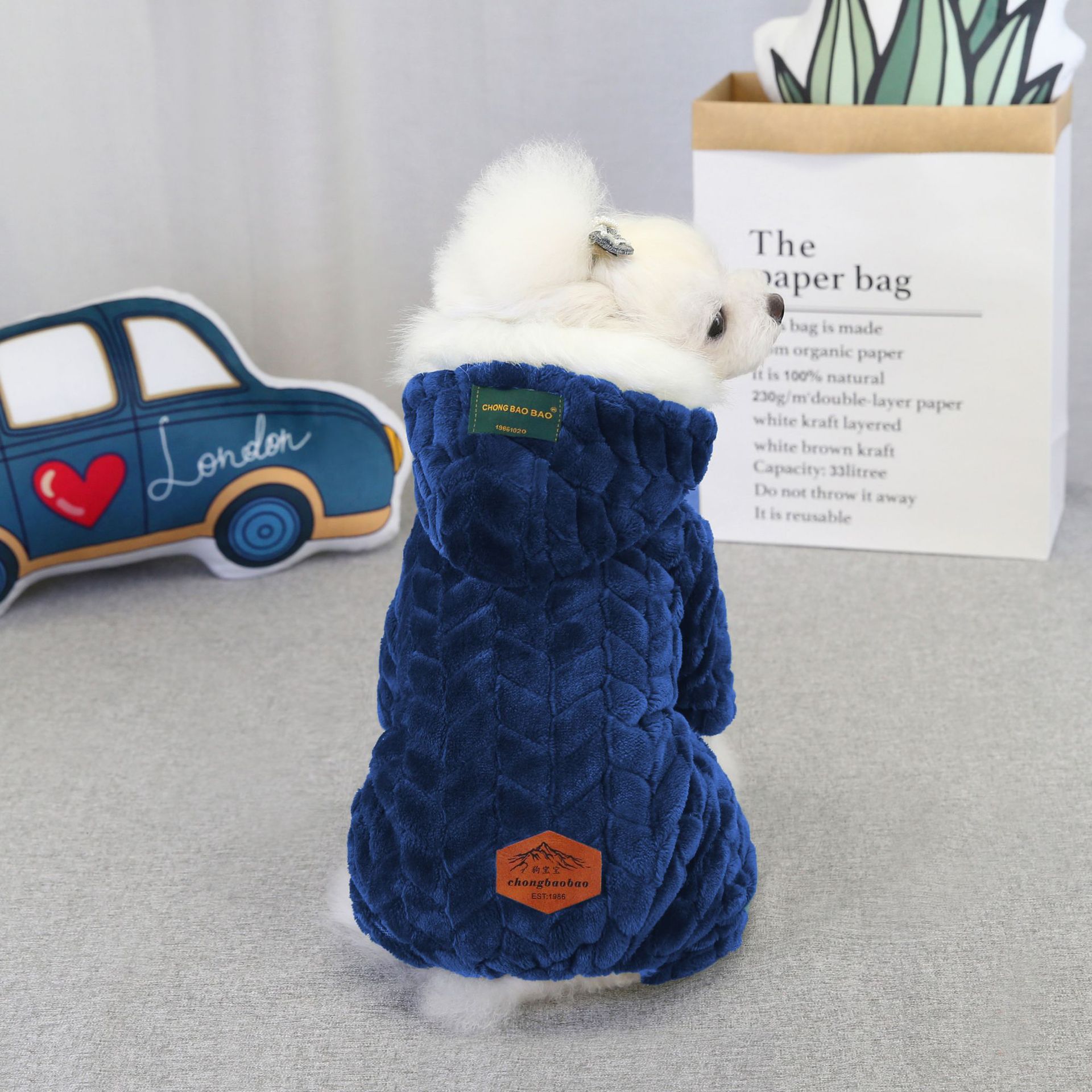 LOS ANDES Dog Costumes Clothes for Small Dogs Winter Puppy Jacket Little Puppy Sweater Fashion Comfortable Pet Jumpsuits Cat Coats