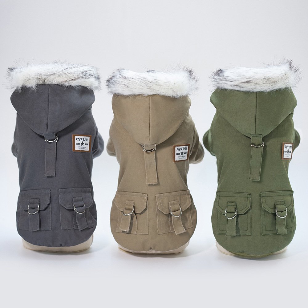 LOS ANDES Dog Costumes Clothes for Small Dogs Winter Puppy Jacket Little Puppy Sweater Pet Jumpsuits Cat Coats