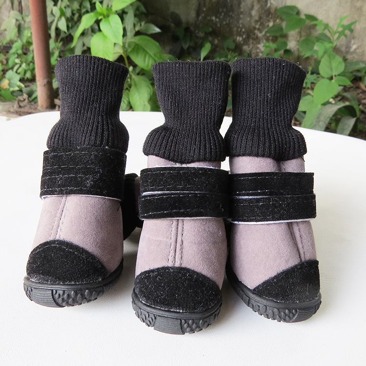 LOS ANDES Dog Boots,Dog Shoes,Dog Booties with Rugged Anti-Slip Sole and Skid-Proof,Outdoor Dog Shoes for Medium Dogs 4Pcs