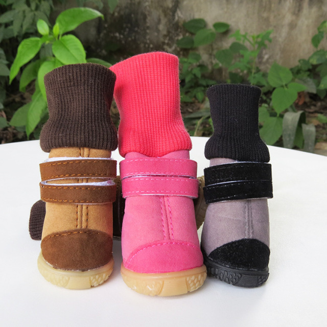 LOS ANDES Dog Boots,Dog Shoes,Dog Booties with Rugged Anti-Slip Sole and Skid-Proof,Outdoor Dog Shoes for Medium Dogs 4Pcs