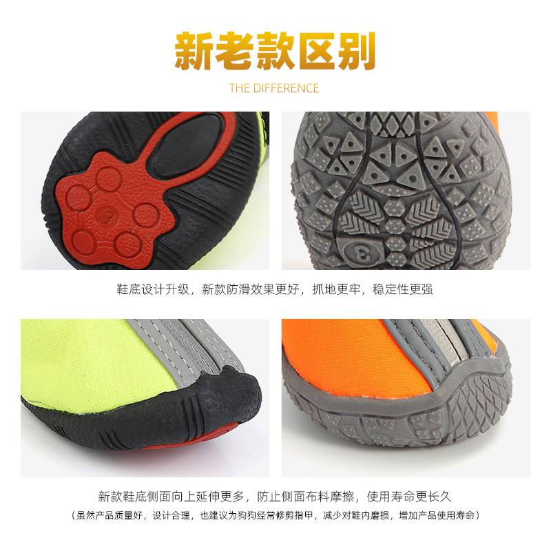 LOS ANDES Dog Booties Breathable Dog Walking Shoes Dog Boot for Small Medium Dogs, Puppy Shoes for Hot Pavement 4PCS