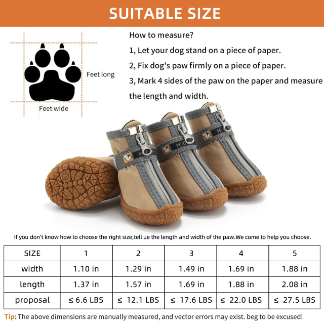 LOS ANDES Breathable Dog Boots - Dogs Shoes for All Seasons, Anti-Slip Socks Paw Protector Heat Protection for Indoor and Outdoor Puppy Hiking
