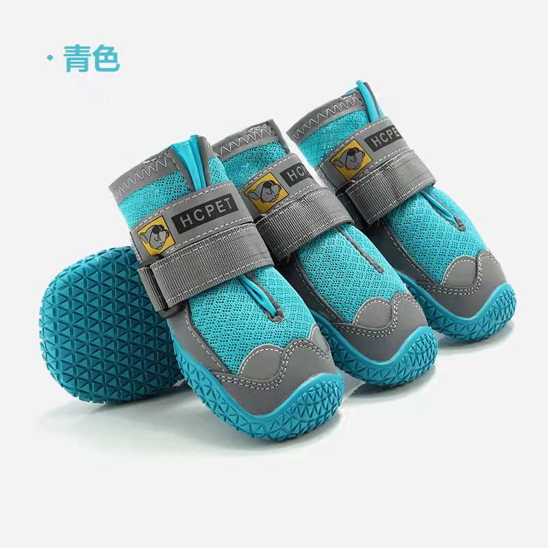 LOS ANDES Dog Boots,Waterproof Dog Shoes,Dog Booties with Reflective Rugged Anti-Slip Sole and Skid-Proof,Outdoor Dog Shoes for Medium Dogs 4Pcs
