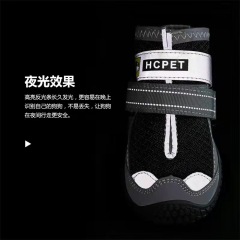 LOS ANDES Dog Boots,Waterproof Dog Shoes,Dog Booties with Reflective Rugged Anti-Slip Sole and Skid-Proof,Outdoor Dog Shoes for Medium Dogs 4Pcs