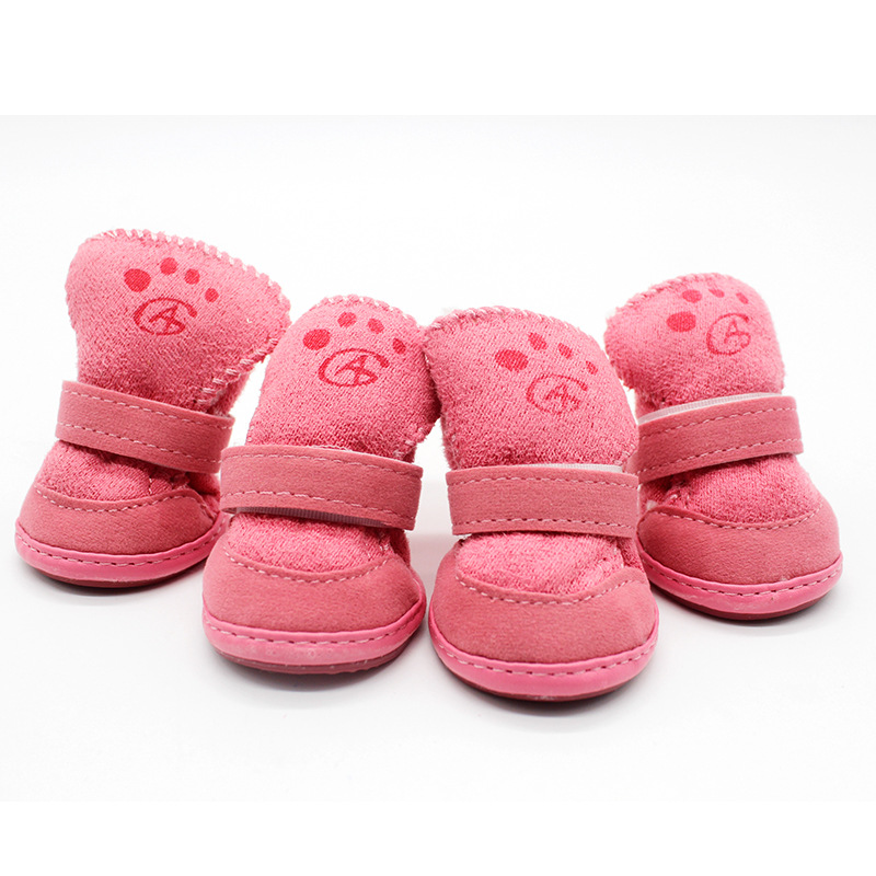LOS ANDES Puppy Snow Booties for Small Dogs, Chihuahua Booties for Winter, Tiny Cat Booties, Cat Shoes for Cold Weather 4pcs
